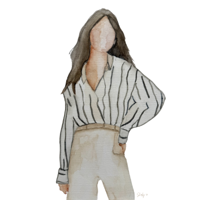 Dit is poster Alma, een mooie afdruk van mijn handgemaakte aquarel kunstwerk